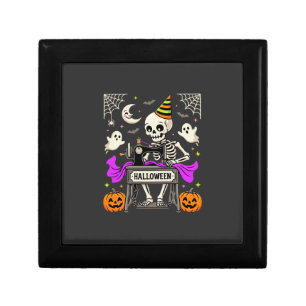 Halloween Sewing Skeleton Spooky Ghost Pumpkin Sew Gift Box