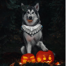 Halloween Shakespeare Costume Ruff for Large Dogs