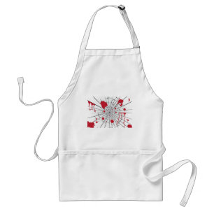 halloween shattered glass adult apron