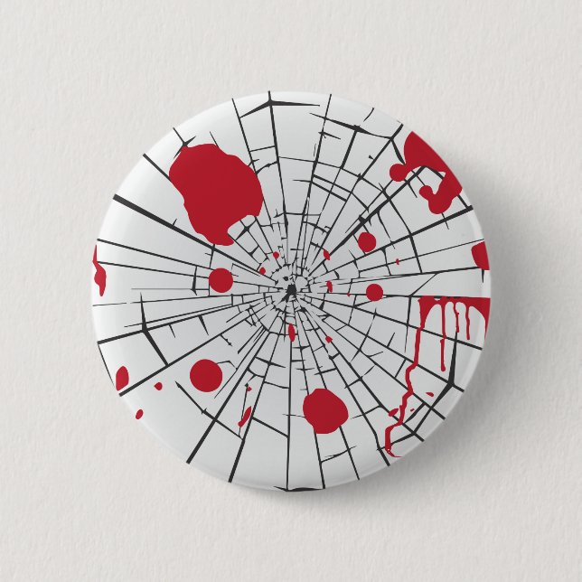 halloween shattered glass button (Front)