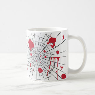 halloween shattered glass coffee mug