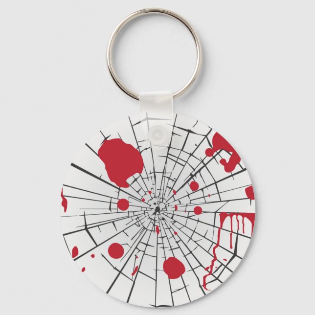 halloween shattered glass keychain (Front)