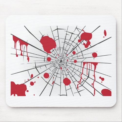 halloween shattered glass mouse pad