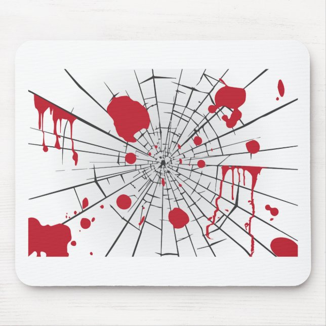 halloween shattered glass mouse pad (Front)
