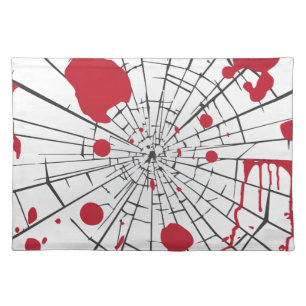 halloween shattered glass placemat