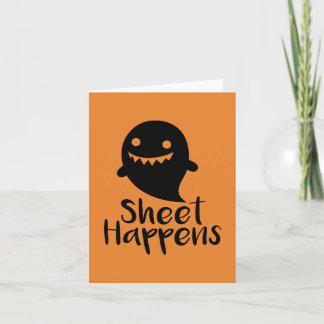 Halloween Sheet Happens Card