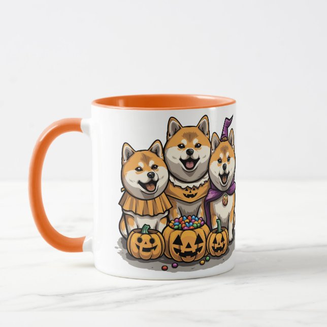 Halloween Shiba Inu Dogs Mug (Left)