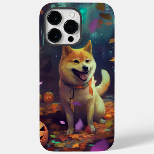 Halloween Shiba Inu With Pumpkins Scary Case-Mate iPhone 14 Pro Max Case