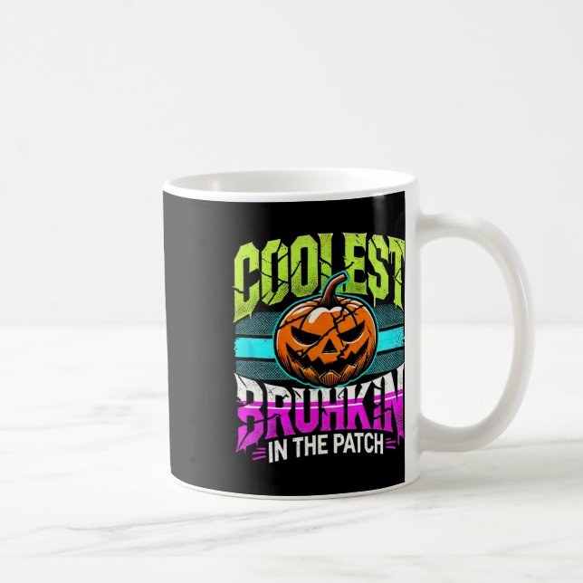 Halloween Shirt Boys Pumpkin Thanksgiving Bruh Hal Coffee Mug (Right)