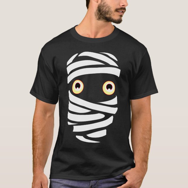 Halloween Shirt Mummy Shirt Fun Boo Mummy Tee (Front)