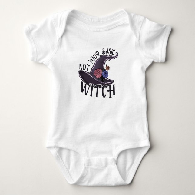 Halloween Shirt - "Not Your Basic Witch" (Front)