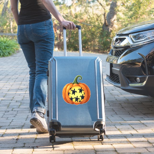 Halloween Shirt Pumpkin Turtle Sea Halloween Costu Sticker (Suitcase Insitu)