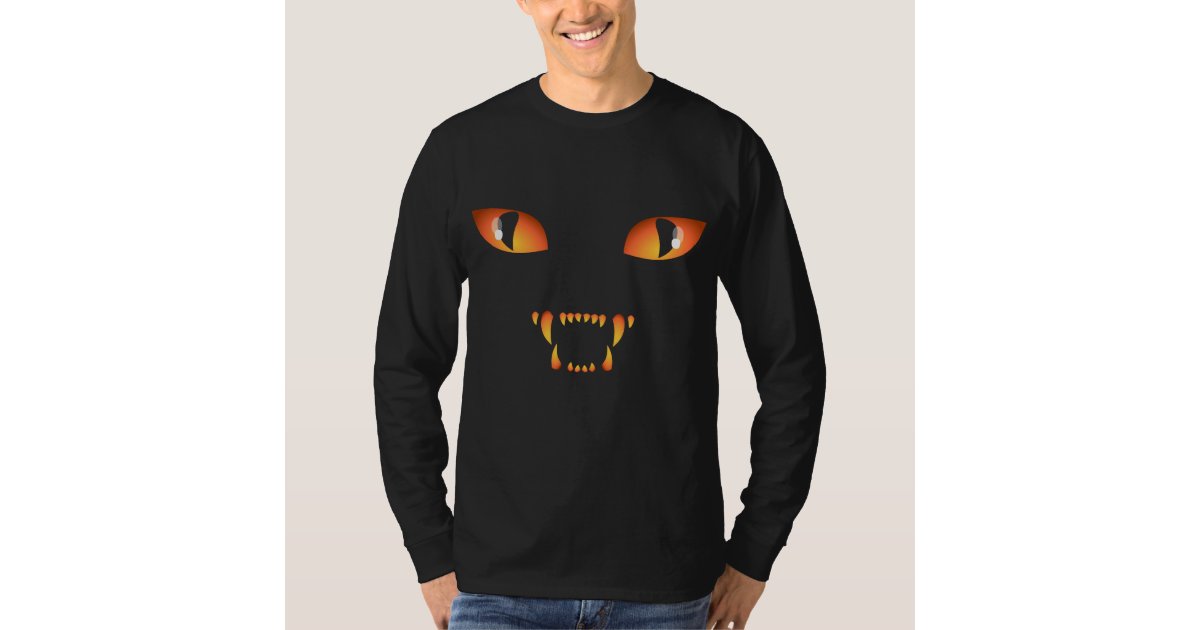 Halloween Shirt Spooky Black Cat Unisex Shirt Tee | Zazzle.com