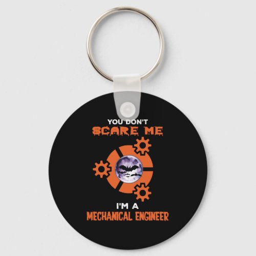 Halloween Shirts for Mechanical Engineer_MenWomen Keychain