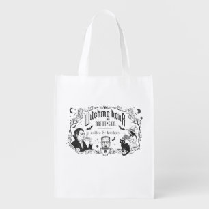Halloween Shopping Coffee Shop Grocery Bag Tote