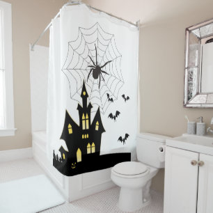 Halloween Shower Curtain Spider