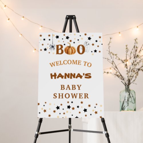 Halloween Shower Welcome sign double sided favors