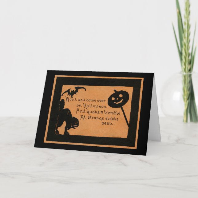 Halloween Silhouettes Card (Front)
