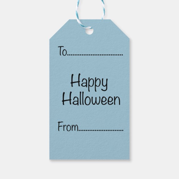 Halloween Silhouettes Cat Gift Tag