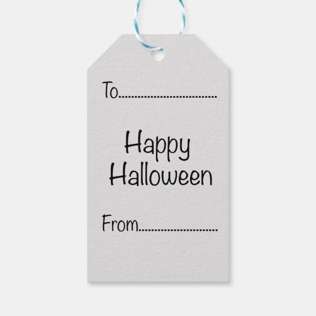 Halloween Silhouettes Ghost Gift Tag
