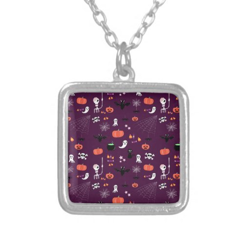 Halloween Silver Plated Necklace