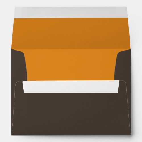 Halloween Simple Minimalist Orange Black Brown  Envelope