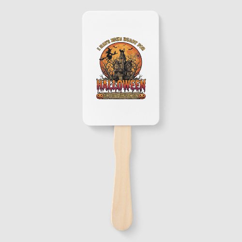 Halloween Since Last Haunted House Flying Witch_1 Hand Fan