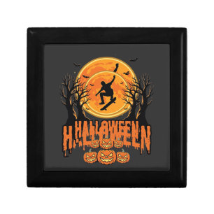 Halloween Skateboard Moon Design Halloween Gift Box