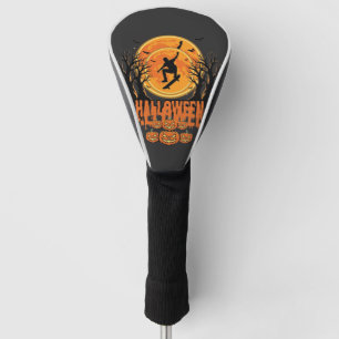 Halloween Skateboard Moon Design Halloween Golf Head Cover