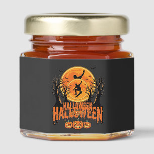 Halloween Skateboard Moon Design Halloween Honey Jar Favors