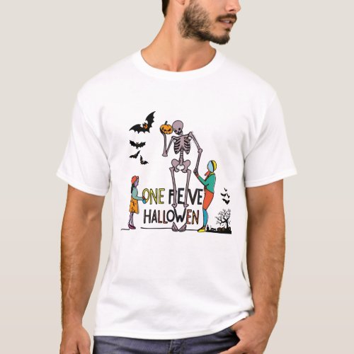 Halloween Skeleton and Friends T_Shirt
