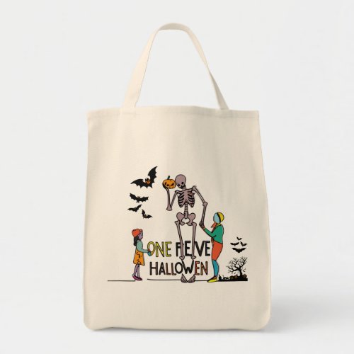 Halloween Skeleton and Friends Tote Bag
