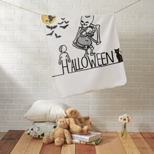 Halloween Skeleton Baby Baby Blanket