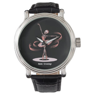 Halloween Skeleton Ballerina Ballet Dance Costume Watch