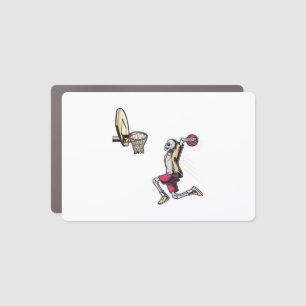 Halloween Skeleton Basketball Player Costume Skull Car Magnet