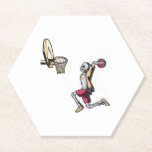 Halloween Skeleton Basketball Player Costume Skull Paper Coaster