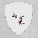 Halloween Skeleton Basketball Player Costume Skull Patch