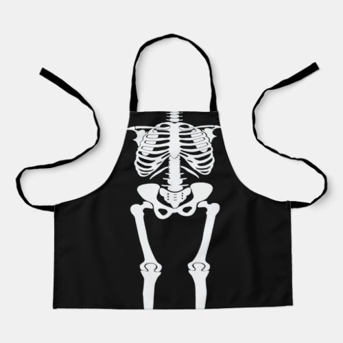 Halloween Skeleton Bones For Kids All_Over Print Apron