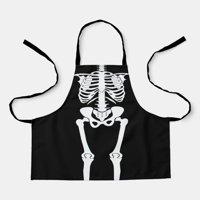 Halloween Skeleton Bones For Kids All-Over Print Apron (Front)