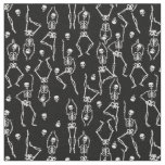 halloween skeleton bones macabre sinister skulls fabric