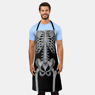 Halloween Skeleton Bones Spooky Funny X-ray Apron