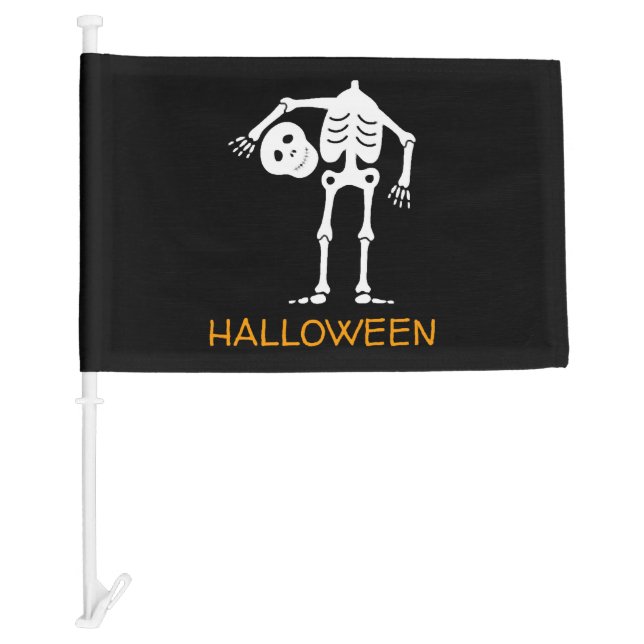 Halloween Skeleton       Car Flag (Front)