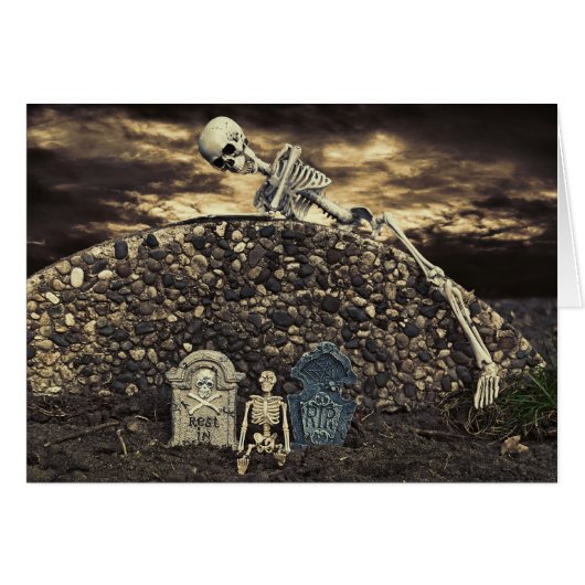 Halloween Skeleton Cards (Front Horizontal)