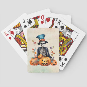 Halloween Skeleton Classic Playing Cards