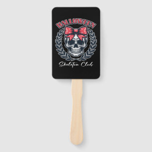 Halloween Skeleton Club Hand Fan