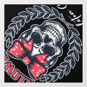 Halloween Skeleton Club Wall Decal