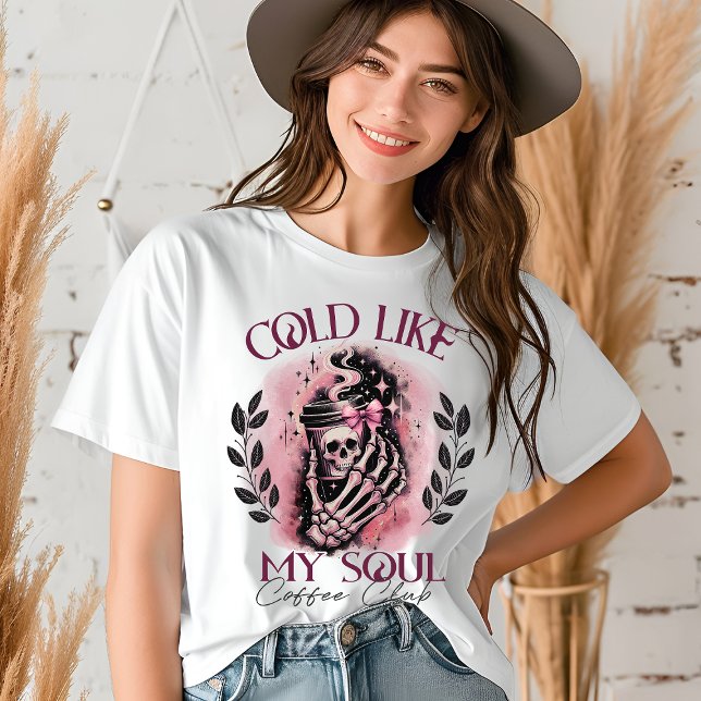 Halloween Skeleton Coffee Lover Funny Tri-Blend Shirt (Creator Uploaded)