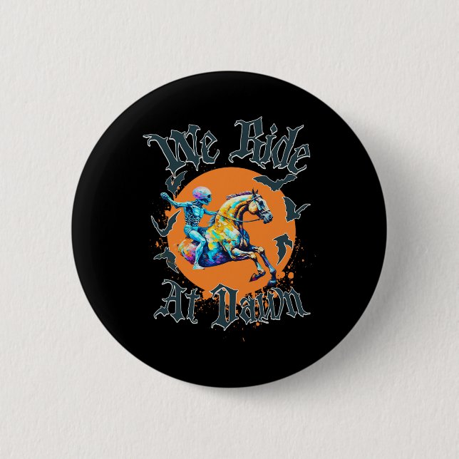 Halloween Skeleton Costume  Button (Front)