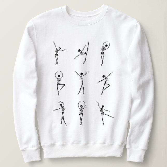 Halloween Skeleton Dance 1 Sweatshirt (Design Front)