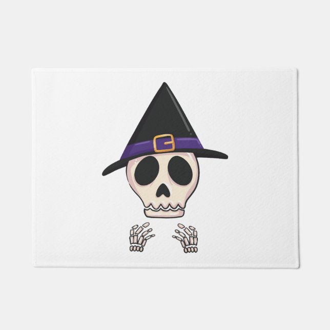 Halloween Skeleton design, Spooky Halloween Doormat (Front)